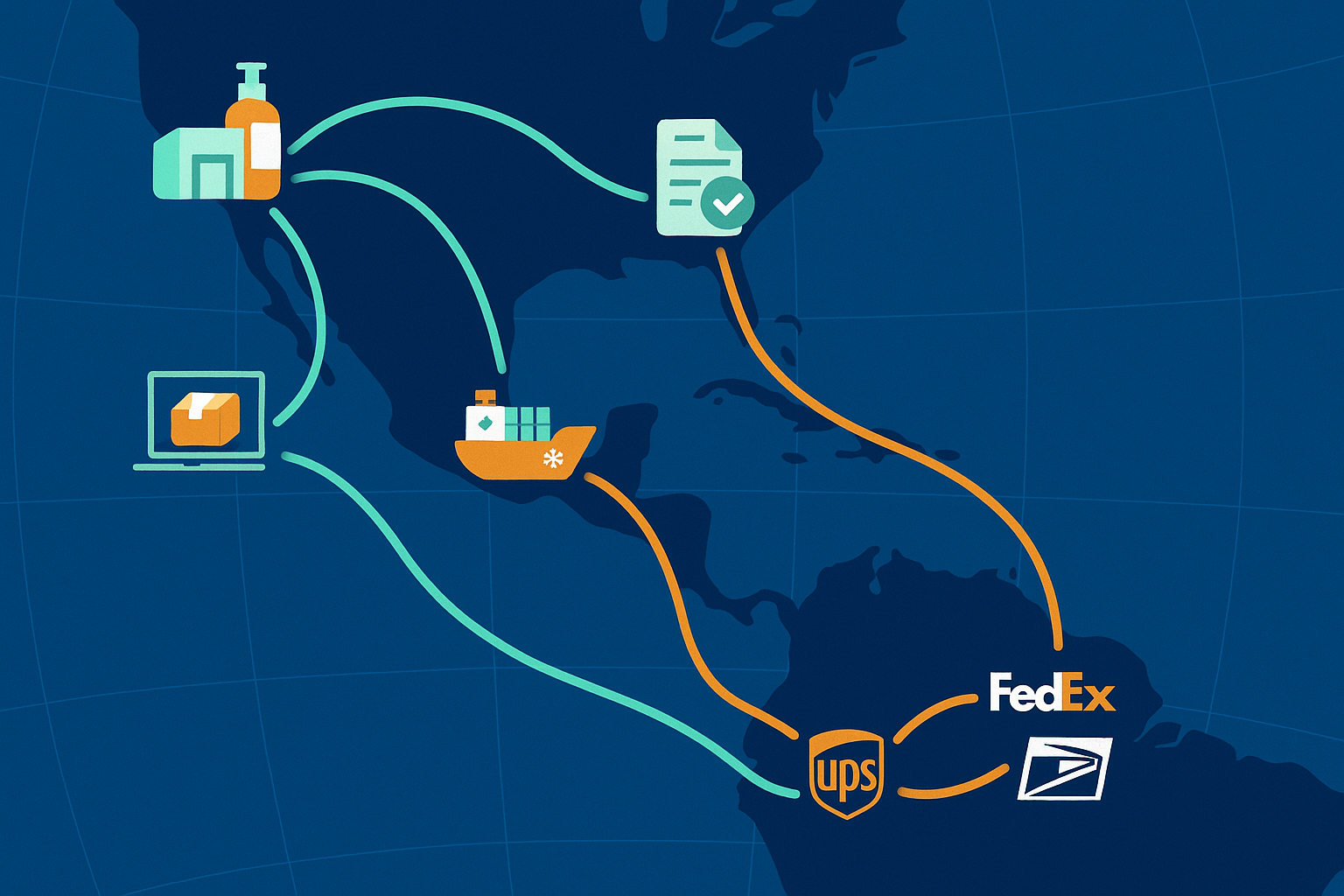 Casos de uso · Logística EE.UU. ↔ LATAM